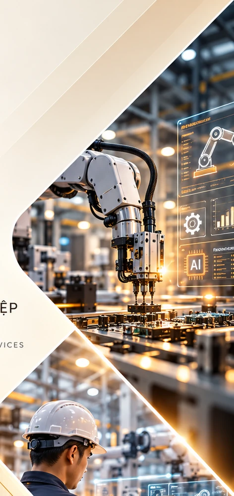 Dây chuyền robot công nghiệp và giám sát thông minh